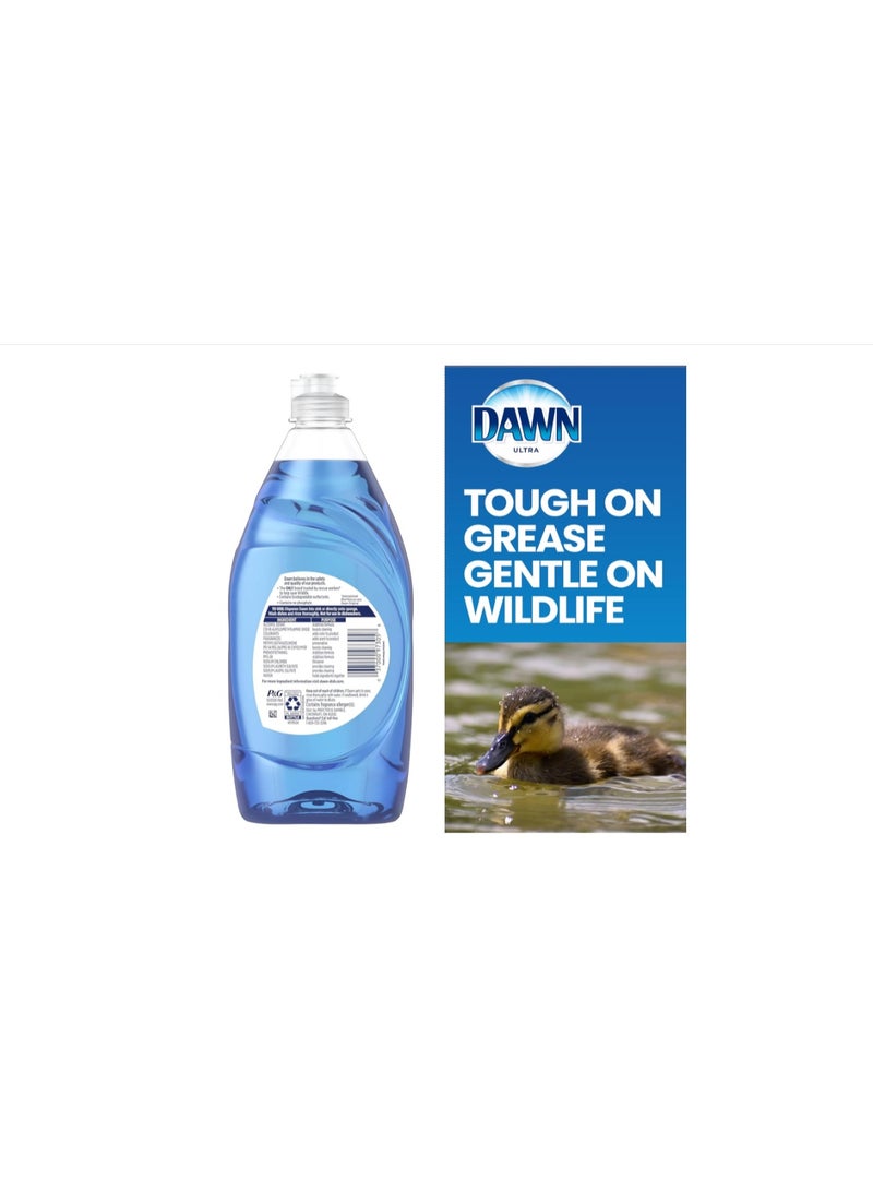 دون سائل غسيل الأطباق داون الترا - صابون غسيل أطباق داون اللطيف - سائل غسيل الأطباق للتنظيف الفعال - للمطبخ، بقع الغسيل، والأدوات الدهنية - مستلزمات منزلية - الرائحة الأصلية - 18 أونصة، 532 مل. - Image 5